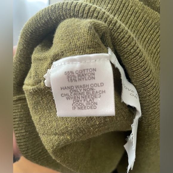 Loft Army Green Turtleneck—Women’s M - Picture 5 of 7